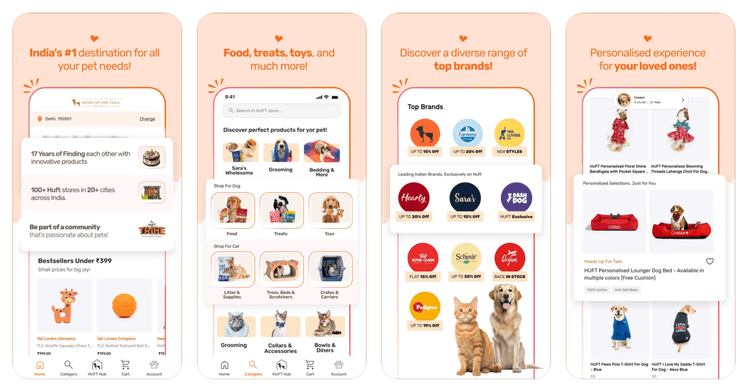 Screenshot of HUFT Mobile App project by JoFlee